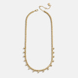 Joelle Pisa Beaded Necklace - Circle Bezel