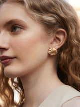 BaubleBar Halle Seashell Earrings - Gold - 
    Gold stud earrings
  
