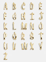 BaubleBar Chunky Spaced Letter Custom Necklace - Gold - 
    Customizable gold necklace 
  
