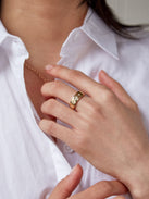 Astra Star Ring - Gold/Pavé