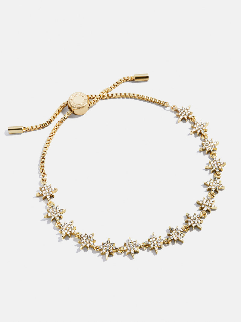 BaubleBar Venus Celestial Pull-Tie Bracelet - Gold/Pavé - 
    Star stacking bracelet 
  
