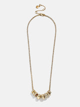 BaubleBar Danica Celestial Charm Necklace - Gold/Pavé - 
    Crystal necklace on a tennis chain
  

