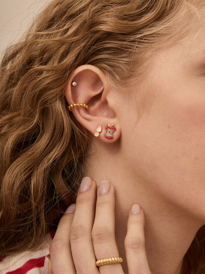 BaubleBar Cute To The Core Apple Earrings - Apple - 
    Food stud earrings
  
