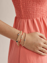 BaubleBar Disney Mickey Mouse Americana Charm Bracelet - Red, White, & Blue - 
    Disney stretch bracelet
  
