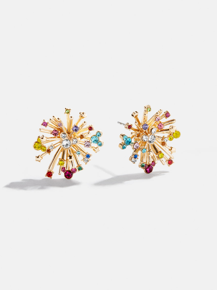 Disney Mickey Mouse Firework Earrings - Gold/Multi