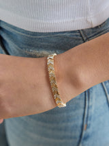 BaubleBar Naya Gold Bracelet - Gold/Pavé - 
    Gold stacking bracelet 
  
