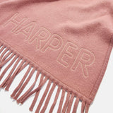 Pure Merino Wool Custom Blanket - Dusty Rose/Cream