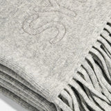 Pure Merino Wool Custom Blanket - Cloud Gray/Dark Gray