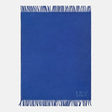 Pure Merino Wool Custom Blanket - Royal Blue/Sky Blue