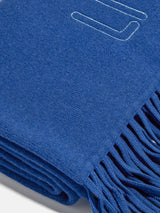 BaubleBar Pure Merino Wool Custom Blanket - Royal Blue/Sky Blue - 
    Soft personalized luxury blanket with name
  
