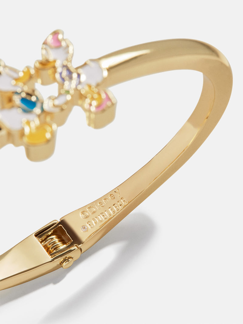 BaubleBar Disney Donald & Daisy Duck Kissing Cuff Bracelet - Donald Duck & Daisy Duck - 
    Gold cuff bracelet 
  
