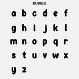 Bubble Letter Custom Necklace - Extra Small Bubble Letter