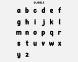 BaubleBar Bubble Letter Custom Necklace - Extra Small Bubble Letter
