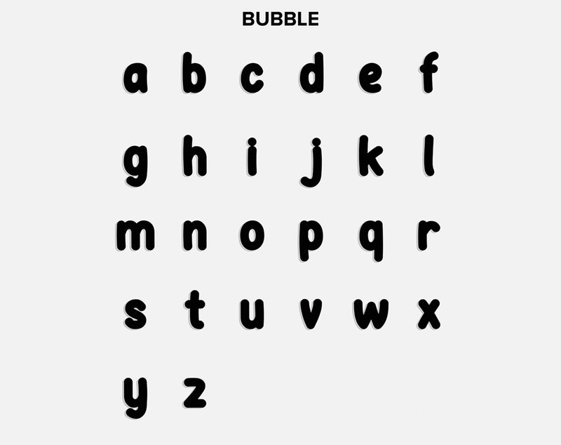 BaubleBar Bubble Letter Custom Necklace - Extra Small Bubble Letter