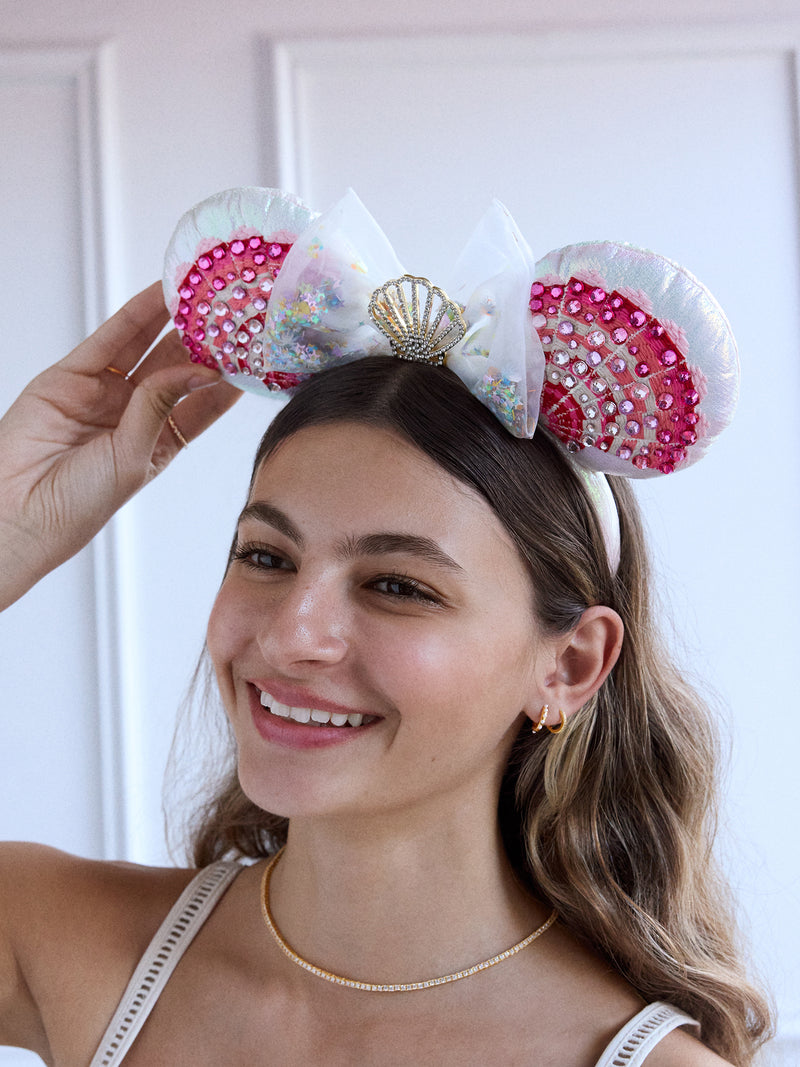 Disney Ear Shell Disney Minnie Mouse Shell Ears Headband - Minnie Mouse Shell Ears ...