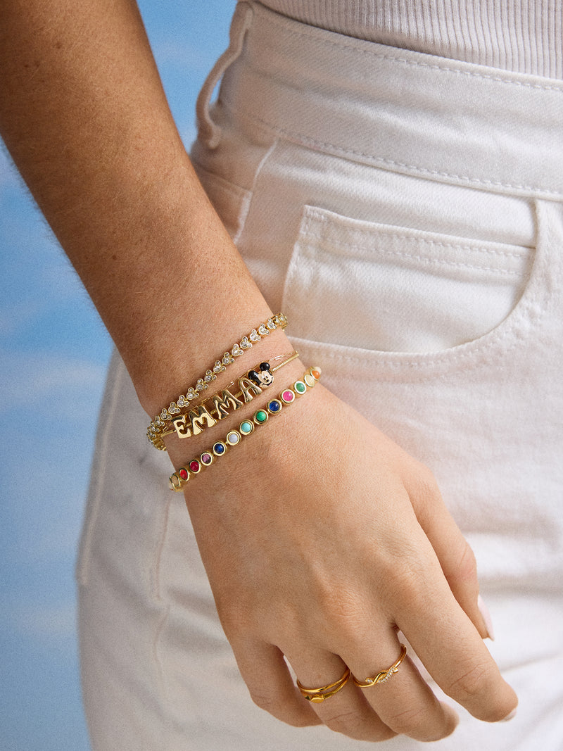BaubleBar Disney Mickey Mouse Bubble Slider Custom Bracelet - Mickey Mouse - 
    Personalized name bracelet
  
