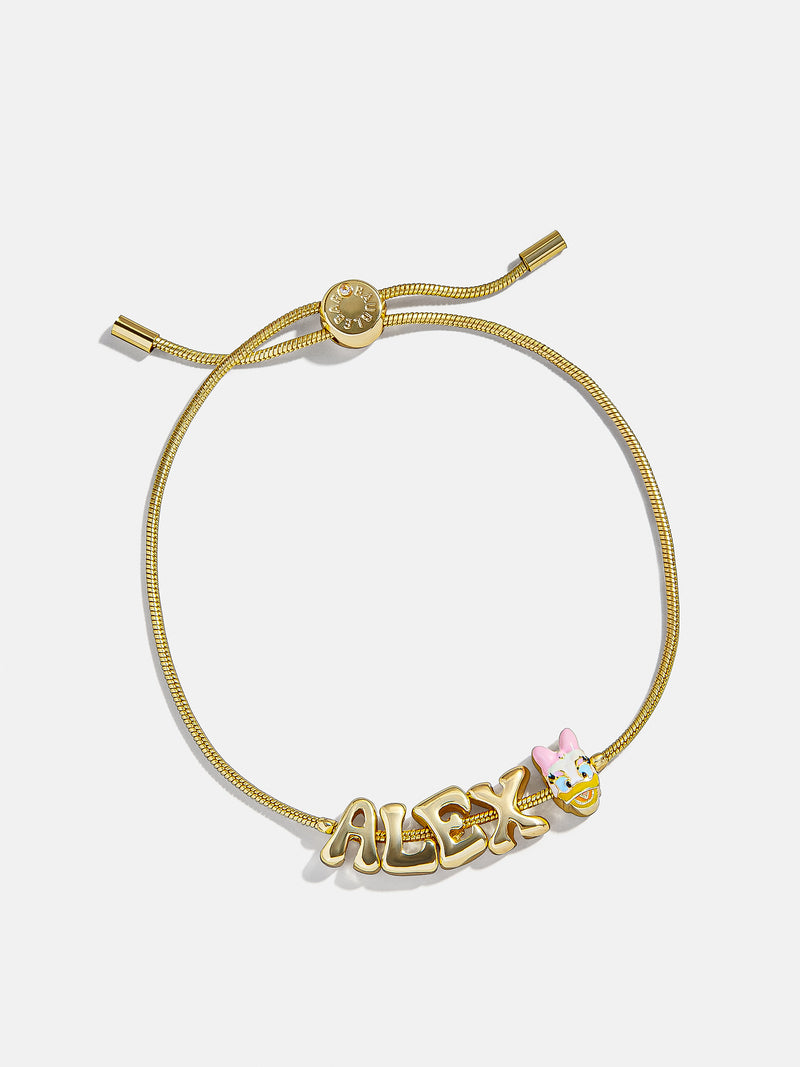 BaubleBar Disney Daisy Duck Bubble Slider Custom Bracelet - Daisy Duck - 
    Personalized name bracelet
  

