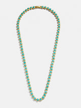 BaubleBar Nina Semi-Precious Necklace - Gold/Turquoise - 
    Turquoise stones on a sleek gold necklace 
  
