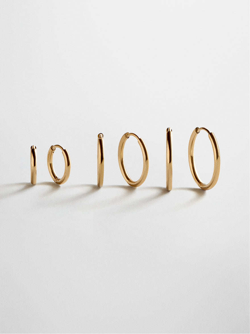 Verbena Waterproof Earring Set - Gold