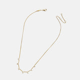 Mini 14K Gold Custom Icon Necklace - 14K Gold. Pavé Cubic Zirconia Stones