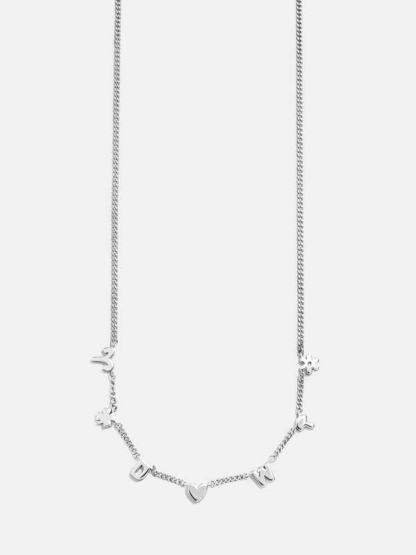 Sterling Silver Custom Mini Icon Necklace - Sterling Silver