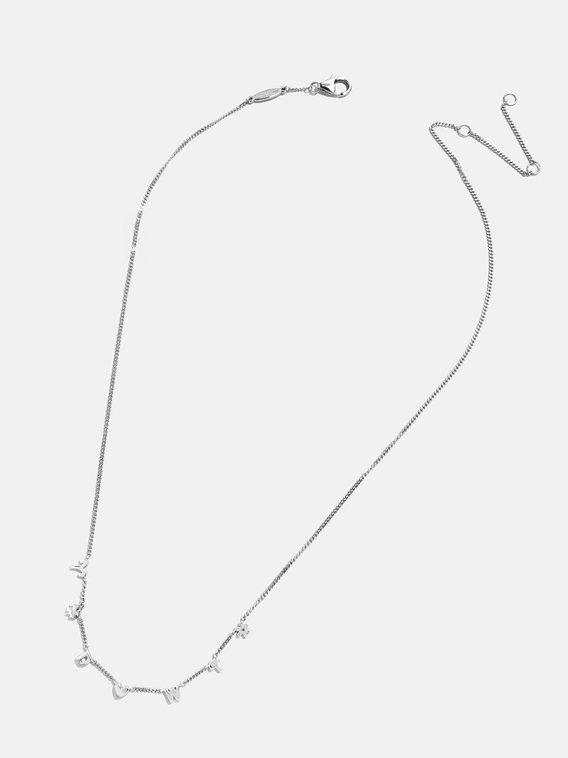 BaubleBar Sterling Silver Custom Mini Icon Necklace - Sterling Silver - 
    Enjoy 20% Off: One week only
  

