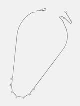 BaubleBar Sterling Silver Custom Mini Icon Necklace - Sterling Silver. Pavé Cubic Zirconia Stones - 
    Enjoy 20% Off: One week only
  
