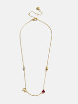 BaubleBar Texas A&M University Spaced Charm Necklace - Texas A&M University - 
    Gold necklace with Texas A&M University charms
  
