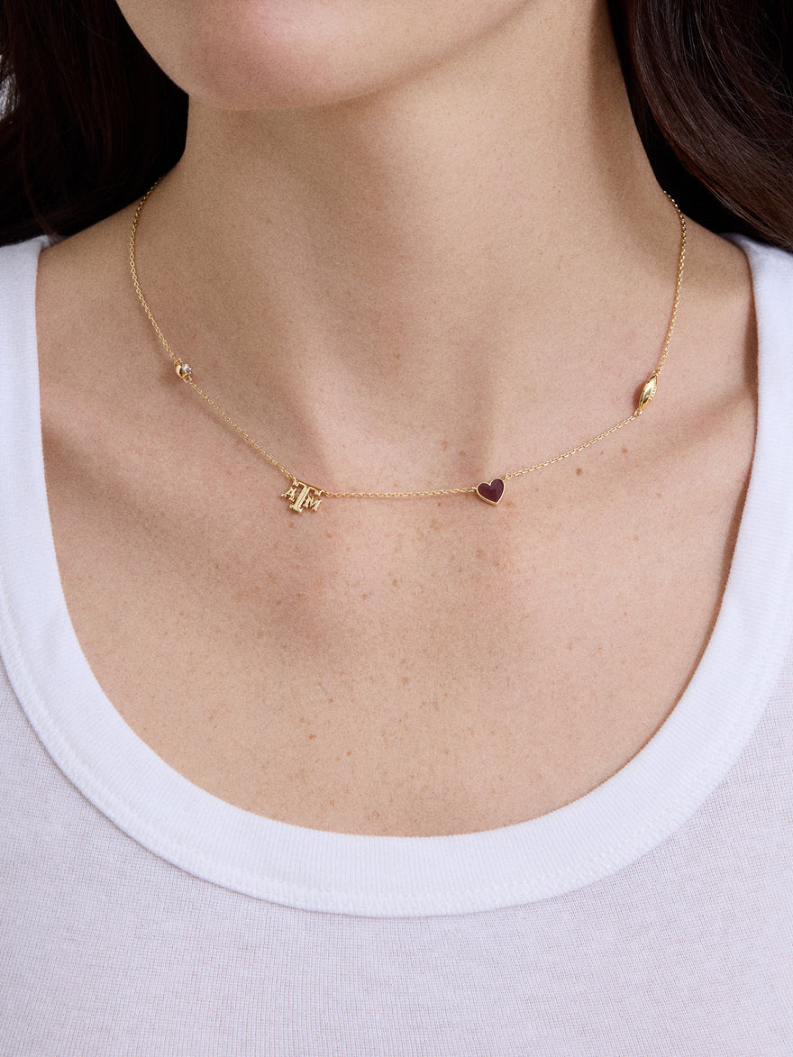 Texas A&M University Spaced Charm Necklace - Texas A&M University