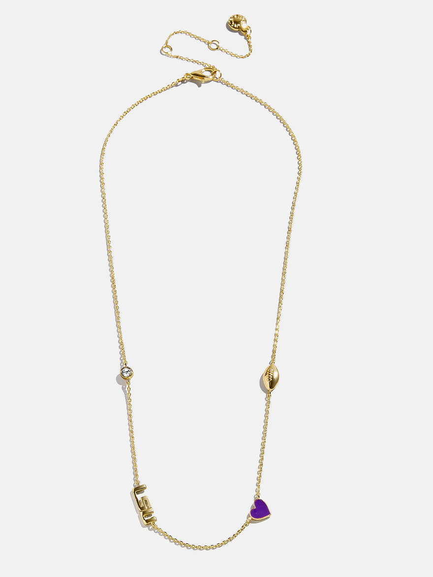 Louisiana State University Spaced Charm Necklace - Louisiana State University