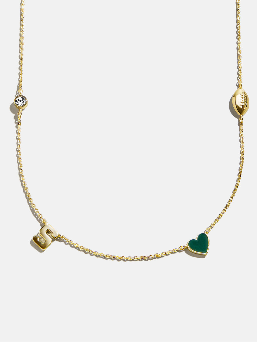 Michigan State University Spaced Charm Necklace - Michigan State University