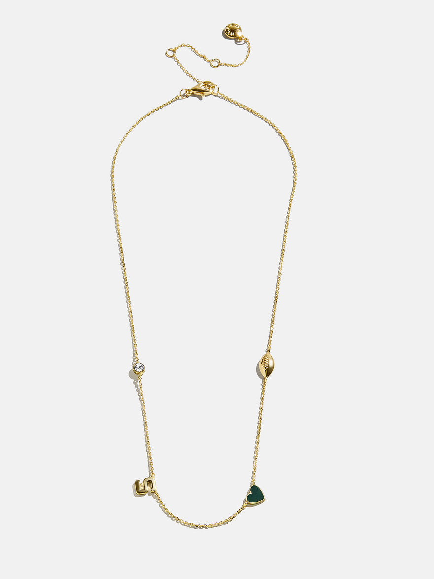 Michigan State University Spaced Charm Necklace - Michigan State University