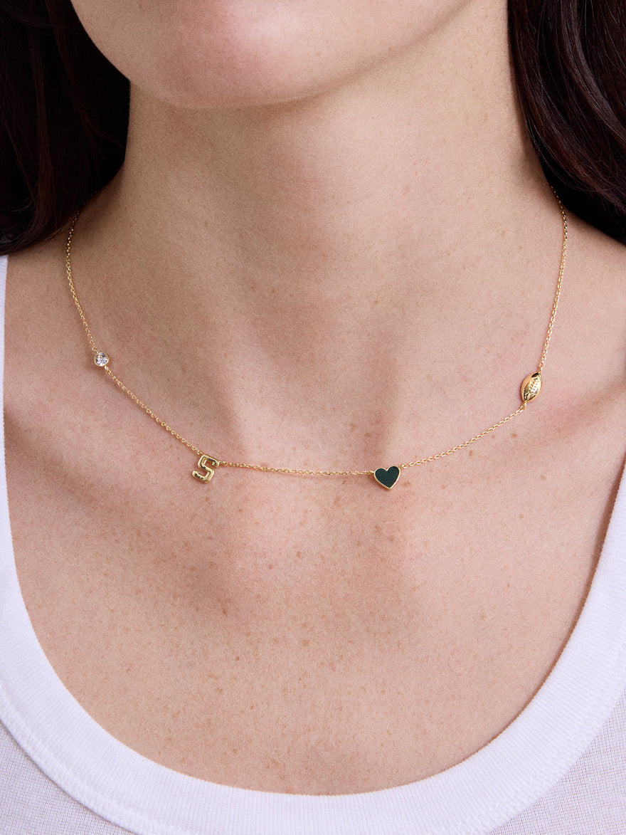 Michigan State University Spaced Charm Necklace - Michigan State University