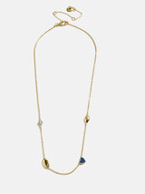 BaubleBar Penn State University Spaced Charm Necklace - Penn State University - 
    Gold necklace with Penn State University charms
  
