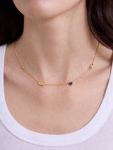 BaubleBar Penn State University Spaced Charm Necklace - Penn State University - 
    Gold necklace with Penn State University charms
  
