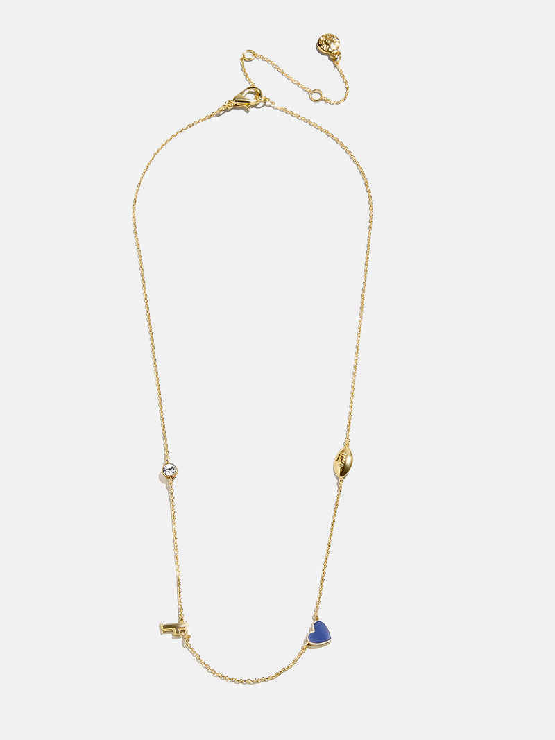 BaubleBar University of Florida Spaced Charm Necklace - University of Florida - 
    Gold necklace with University of Florida charms
  
