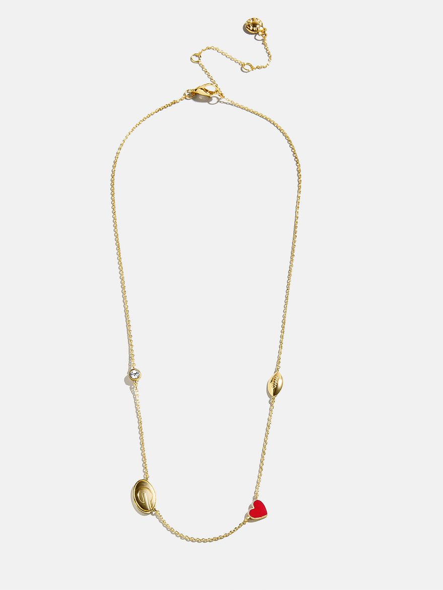 University of Georgia Spaced Charm Necklace - University of Georgia
