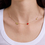 University of Georgia Spaced Charm Necklace - University of Georgia