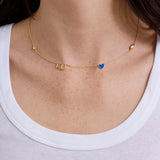University of Kansas Spaced Charm Necklace - University of Kansas