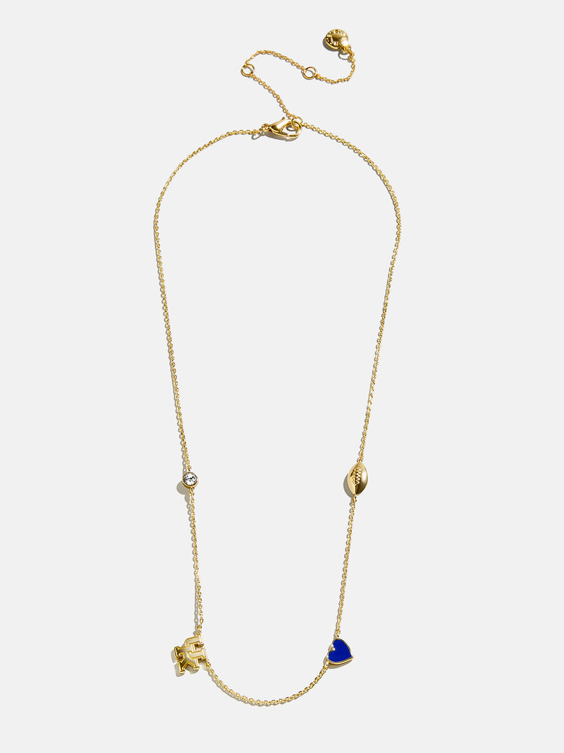 BaubleBar University of Kentucky Spaced Charm Necklace - University of Kentucky - 
    Gold necklace with University of Kentucky charms
  
