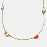 University of Miami Spaced Charm Necklace - University of Miami