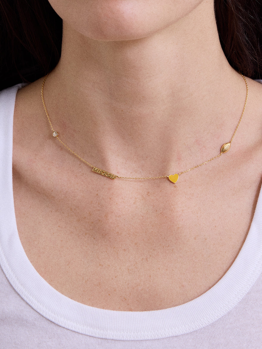University of Missouri Spaced Charm Necklace - University of Missouri