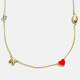 University of Nebraska Spaced Charm Necklace - University of Nebraska