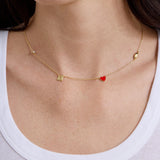 University of Nebraska Spaced Charm Necklace - University of Nebraska