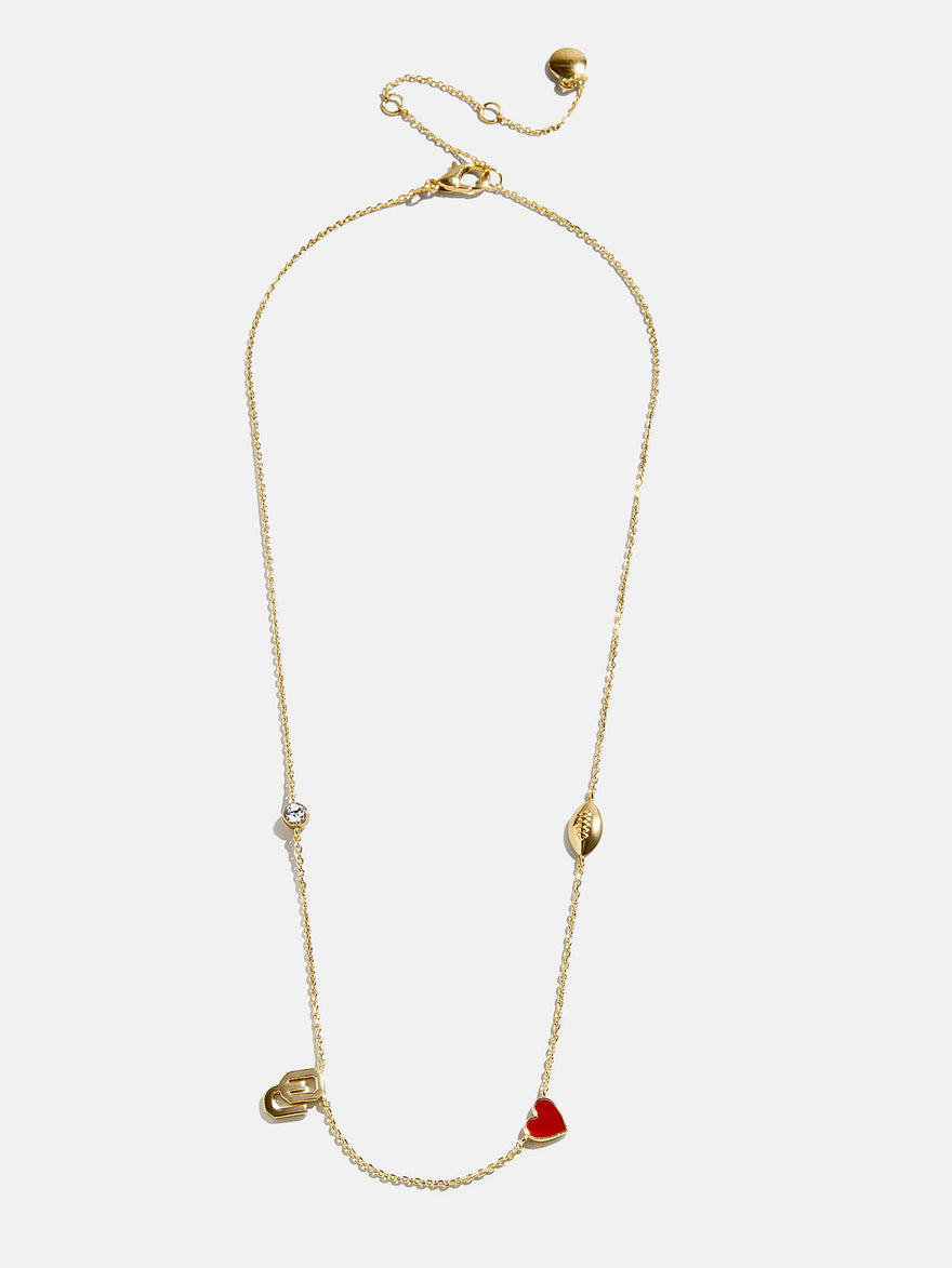 University of Oklahoma Spaced Charm Necklace - University of Oklahoma