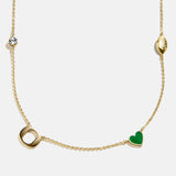 University of Oregon Spaced Charm Necklace - University of Oregon