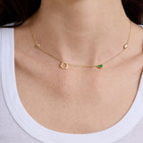 University of Oregon Spaced Charm Necklace - University of Oregon
