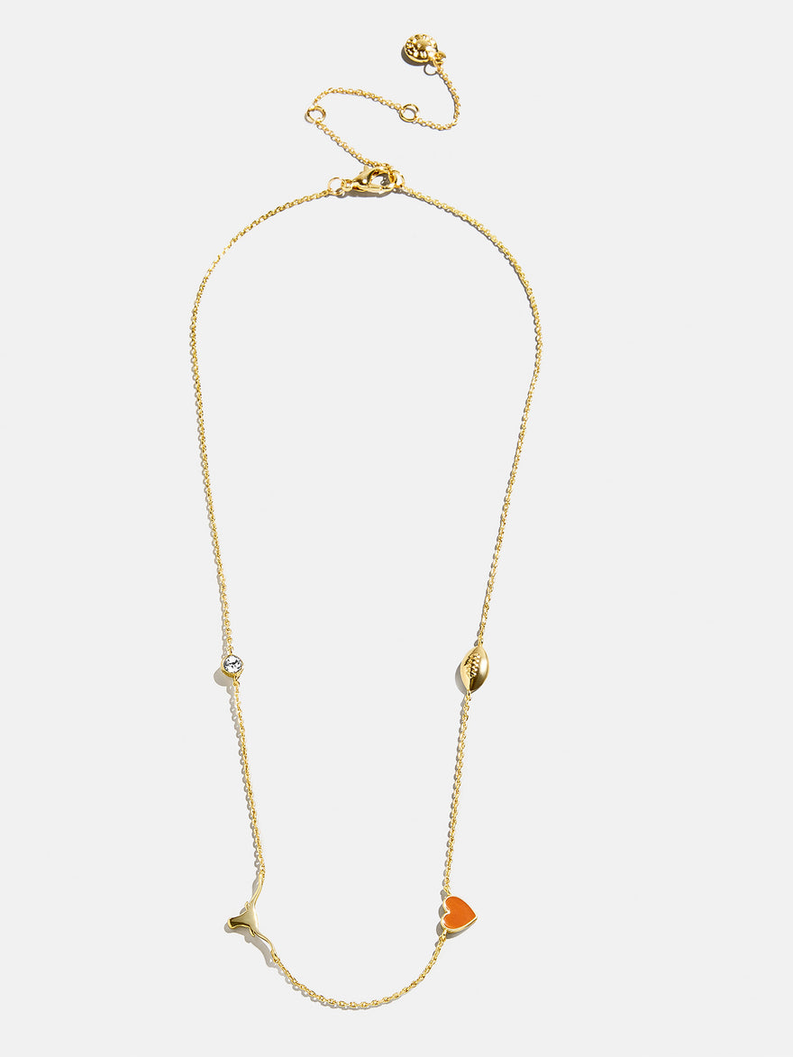 University of Texas at Austin Spaced Charm Necklace - University of Texas at Austin