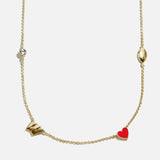 University of Wisconsin Spaced Charm Necklace - University of Wisconsin