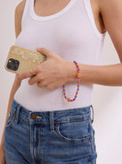 Clemson University Beaded Phone Charm - Clemson University